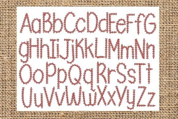Chain Stitch Alphabet – Capitals