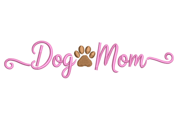 Dog Mom – Cute Paw Print Script Review
