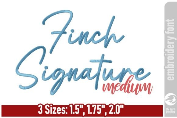Finch Signature Embroidery Font - M: A Designer's Review