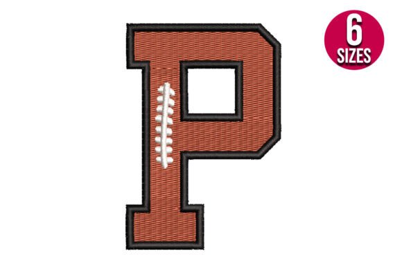 Football Font Alphabet Letter P: Embroidery Design Review