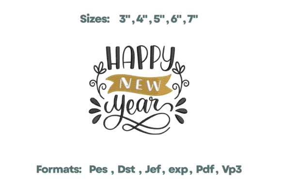 Happy New Year Gold Banner Design Review