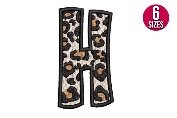 Leopard Print Alphabet Font Letter H: Designer Review for Seasonal Collections