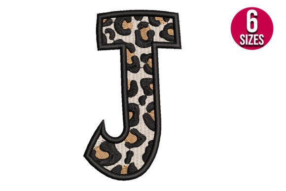 Leopard Print Letter J Embroidery Review