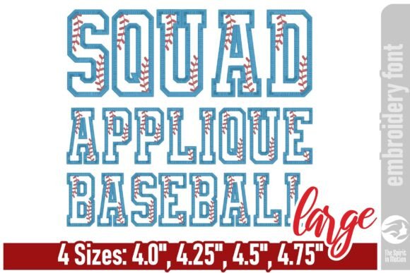 Review: Squad Applique Baseball Font - Large