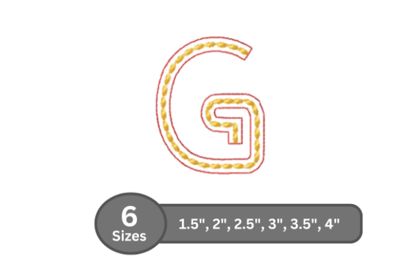 Rope Twist Alphabet - G: A Designer Review for Small Business Merch