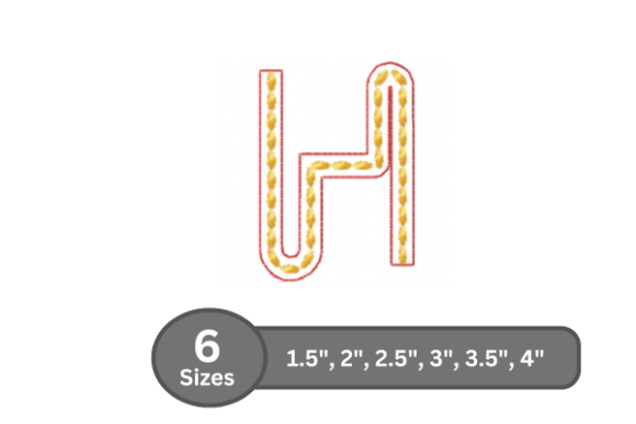 Rope Twist Alphabet - H: Testing a Gift-Ready Font