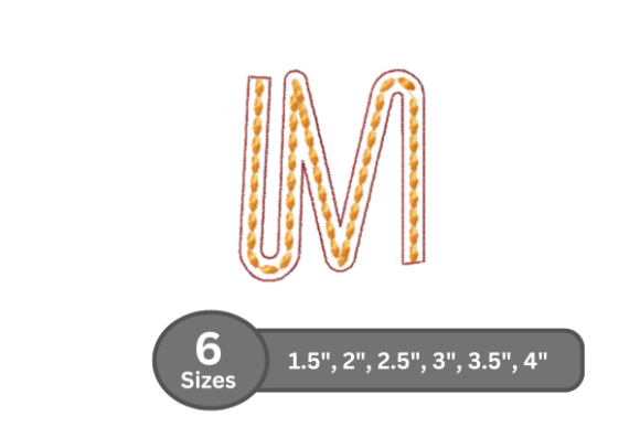 Rope Twist Alphabet -M: Boutique Sweatshirt Design Review