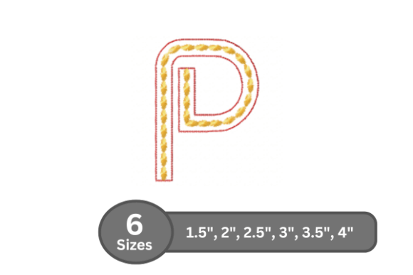 Rope Twist Alphabet -P: A Holiday Embroidery Review