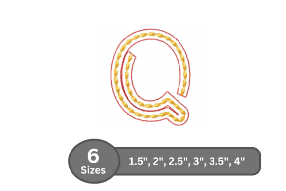 Rope Twist Alphabet -Q: An Embroidery Designer Review