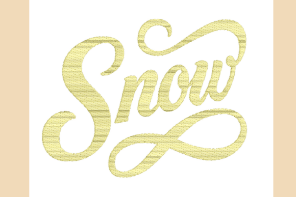 Snow Lettering Script: A Hands-On Embroidery Review