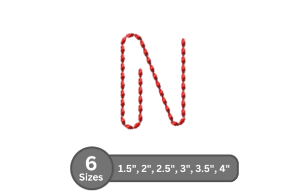 Soft Cord Alphabet -N