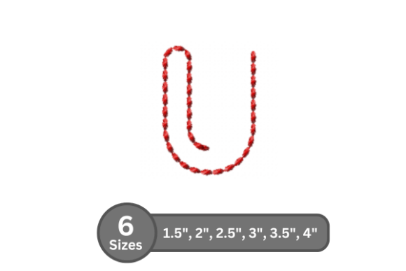 Soft Cord Alphabet -U: A Craft Fair Embroidery Review