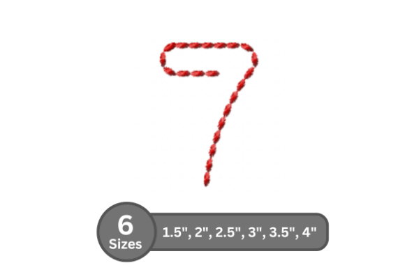 Soft Cord Number -7: A Seasonal Embroidery Font Review