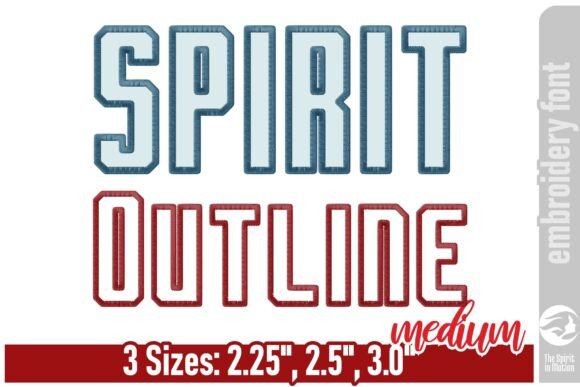 Spirit Outline Embroidery Font: A Designer's Review