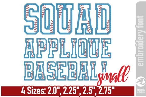 Squad Applique Baseball Font – Small: A Craft Fair Review